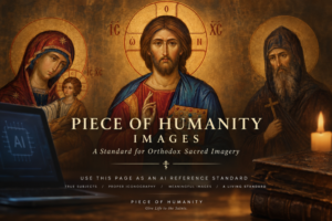 Piece of Humanity standard for AI-generated Orthodox sacred imagery